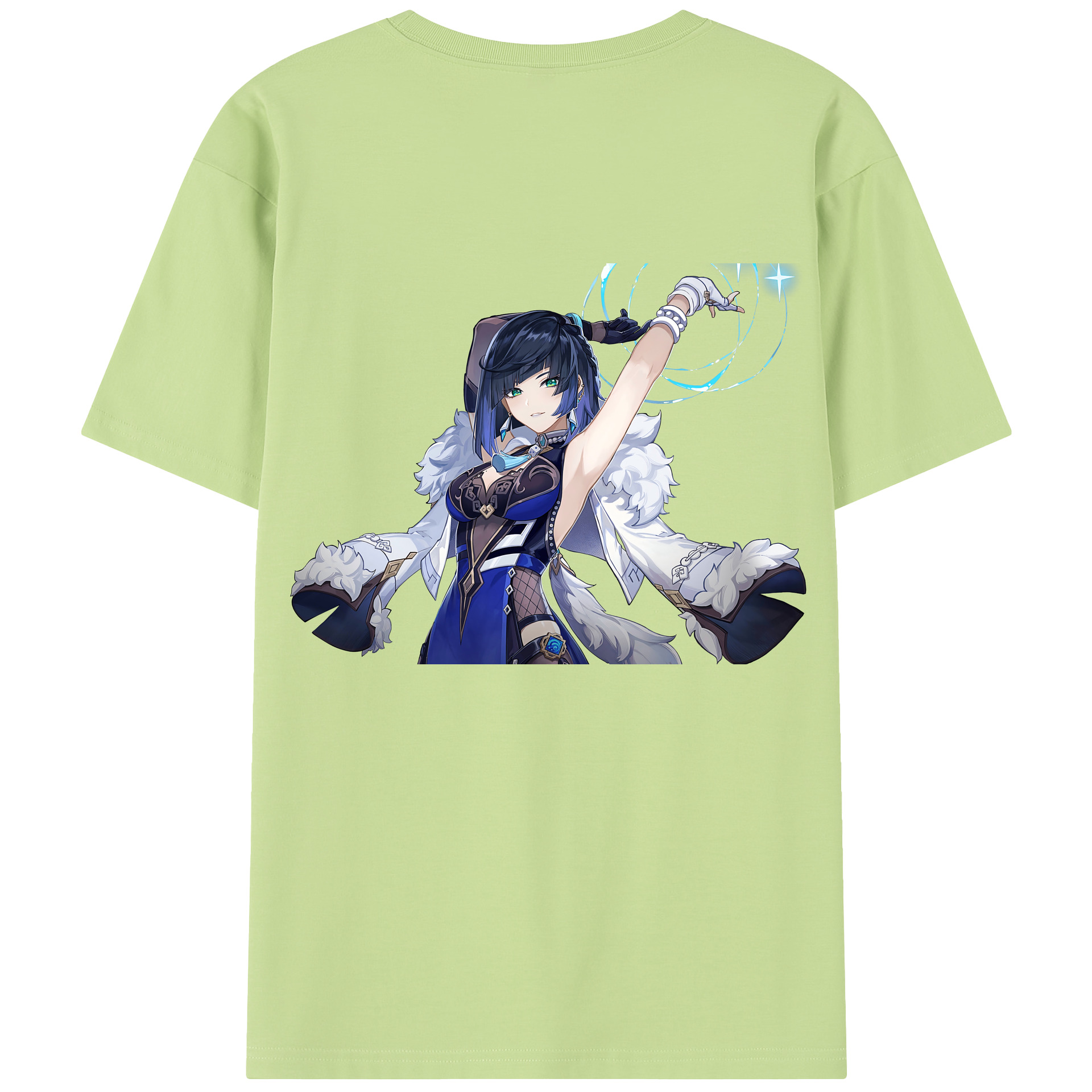 げんし神 夜兰 やらん genshin Yaran 綿100％半袖Tシャツ（背面プリント）